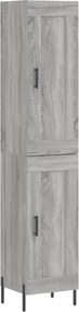 vidaXL szürke sonoma szerelt fa magasszekrény 34,5 x 34 x 180 cm