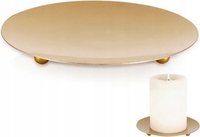 Gyertyatartó Állvány gyertyatartó alátét fém arany gyertyatartó állvány