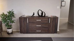 Kolin 160-as  komód Sötét kávé-Sötét kávé