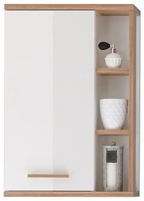 Fehér függő fürdőszoba szekrény 51x75 cm Set 923 - Pelipal