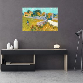 Kép - Vincent van Gogh, Farmhouse in Provence, reprodukciók (90x60 cm)
