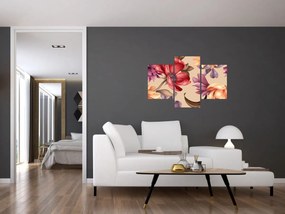 Kép - Vintage virágok (90x60 cm)