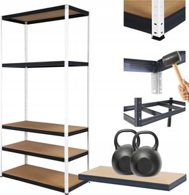 Tárolószekrény fém állvány Helios 196x110x45cm 5Px275kg Lengyel Tartós