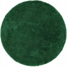 Shaggy Szőnyeg Zöld Kerek 160CM Plüss Puha Nappali Szőrös Divatos
