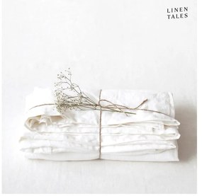 Fehér lenkeverék lepedő 230x270 cm – Linen Tales