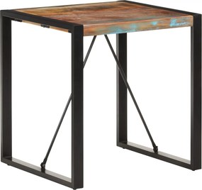 vidaXL tömör újrahasznosított fa étkezőasztal 70 x 70 x 75 cm