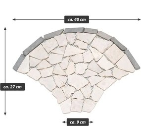 Természetes kő mozaik 0,98 m2 bézs