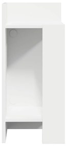 fehér kisasztal polccal 25,5 x 27 x 60 cm