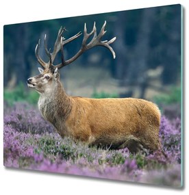 Üveg vágódeszka Deer levendula 60x52 cm