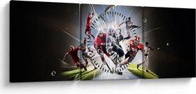 Kép - Sportolók (órával) (90x30 cm)