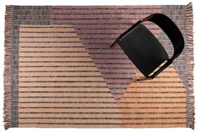 Rózsaszín-barackszínű pamut szőnyeg 160x230 cm Hampton – Dutchbone