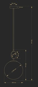 Függeszték Nikkel DIMARO KUTEK DIM-ZW-1-N-200