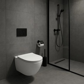 Erga Lily+, fali WC-csésze 490x370x365mm, Tornado 2 perem nélküli + lágyan záródó WC-ülőke, fehér, ERG-V03-LILY-TO2-WH
