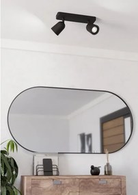 Eglo 901953 - CAMALDOLI spotlámpa 2xGU10/10W/230V fekete