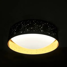 LED Mennyezeti lámpa TULUZA LED/24W/230V á. 40 cm fekete