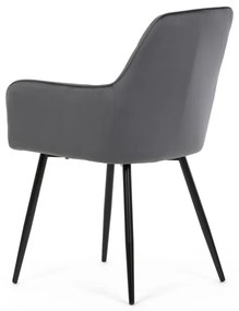 Szürke Bársony Étkezőszék. DCH-215 GREY4