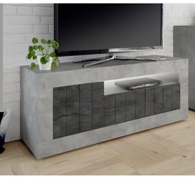URBINO Beton-Oxidált TV szekrény 3 ajtós 138cm
