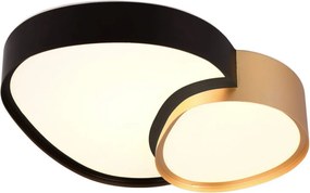 TRIO 647510280 RISE Modern Mennyezeti Lámpa Fekete, Arany LED IP20