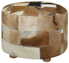 kerek kecskebőr puff 50 x 50 x 45 cm