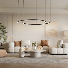 Immax NEO 07329L - LED dimmelhető, kábelre függeszthető csillár FINO 72W/230V 120 cm fekete Tuya+ távirányító