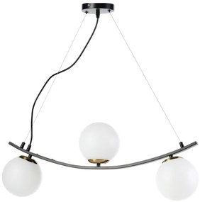 ONLI - Csillár zsinóron TRIO 3xE14/6W/230V fekete