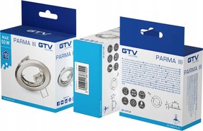 Parma III mennyezeti spot lámpatest, IP20, kerek, inox OP-PADST3-52