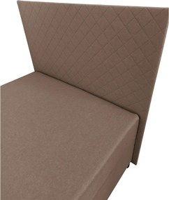 Boxspring ágy, egyszemélyes, barna, 90x200, univerzális, ADARA