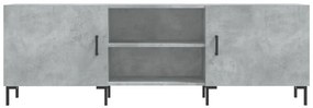 betonszürke szerelt fa TV-szekrény 150 x 30 x 50 cm
