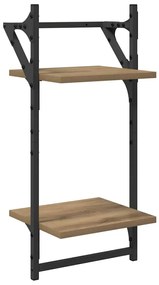 vidaXL Fali polc készlet 6 pcs Artisan tölgy 100 x 25 x 30 cm Faanyag