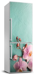 Hűtő matrica Rózsaszín orchidea FridgeStick-70x190-f-102905480