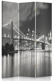 Gario Paraván Brooklyn híd éjszaka Méret: 110 x 170 cm, Kivitelezés: Klasszikus paraván