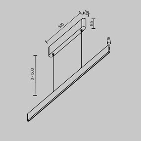 P109PL-36W2.7-6K-B Ephoria Alumínium Függeszték Fekete Színű LED 36 W 2700-6000 Kelvin 2470 Lumen IP20