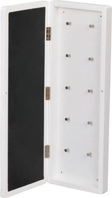 Metro fehér kulcstartó szekrény tükörrel - Rowico