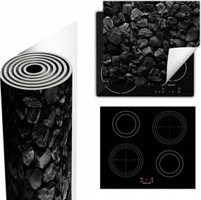 Tűzhelyvédő Szőnyeg Több Helyet Biztosít 60x52 fekete kő