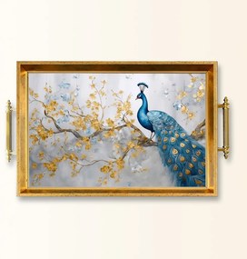 Üveg tálca 50 × 29 × 3,5 cm