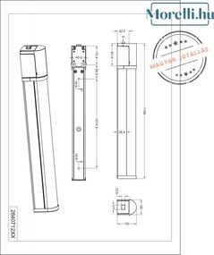 TRIO 284071232 PIERA Modern Kültéri Fali Lámpa LED IP54