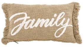 Díszpárna 50x30 cm Cotton Slub Family - Tiseco Home Studio