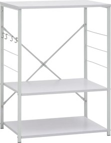 vidaXL fehér szerelt fa mikrohullámú szekrény 60 x 39,6 x 79,5 cm