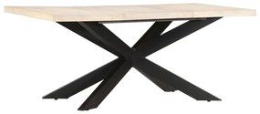 tömör fehérített mangófa étkezőasztal 180 x 90 x 76 cm