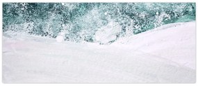 Kép - Türkiz absztrakció (120x50 cm)
