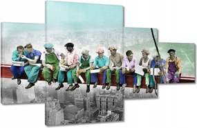 Vászonkép 130x80 Munkások a gerendán Színes