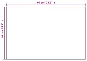 2 db téglalap alakú falitükör 60 x 40 cm