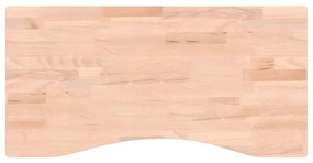 tömör bükkfa íróasztallap 80 x (36-40) x 2,5 cm