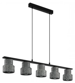 Eglo 39855 - Csillár zsinóron HILCOTT 5xE27/40W/230V