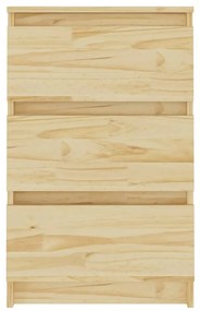 2 db tömör fenyőfa éjjeliszekrény 40 x 29,5 x 64 cm