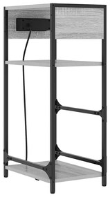 Éjjeliszekrény fiókkal Szürke sonoma 40 x 27 x 76 cm Faanyag