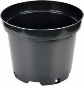 Virágtartó kerek fekete kemény 10cm 0,4L 500db