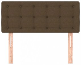 sötétbarna szövet fejtámla 100x5x78/88 cm