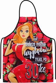 Gyönyörű születésnapi kötény Nőnek, Emlék Ajándék szett 30. születésnapra