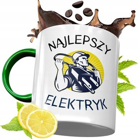 Zöld Bögre Villanyszerelőnek Születésnapi Ajándék fényképes nyomtatással